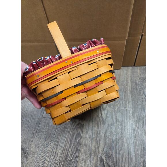 Longaberger 1996 Light The Fire Within Bee Basket Large Berry Signed - Picture 6 of 7